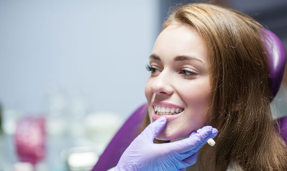 The crown placement process The crown placement process